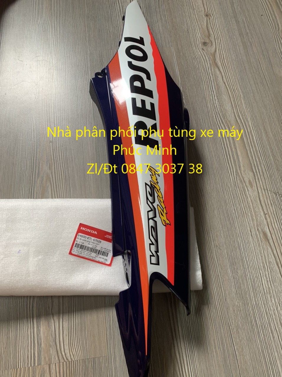 Tem xe Wave RSX FI Black Repsol  DecalPro Store