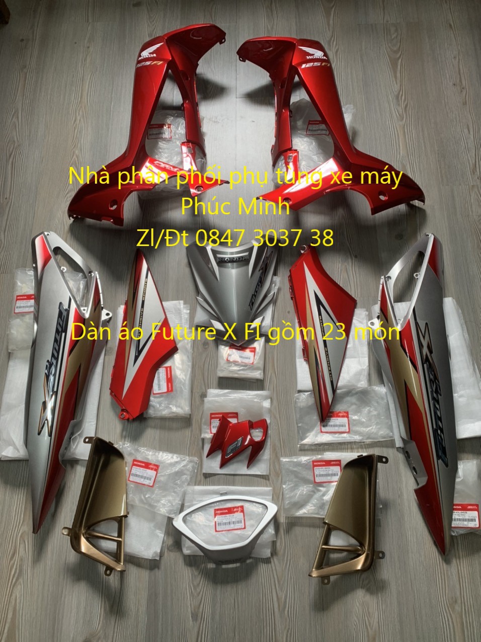 Dàn Áo Honda Future X FI Đời 2010 - 23 Món 